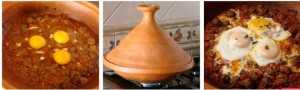 Cuire des oeufs par dessus le tajine Comment préparer une tajine de Kefta6