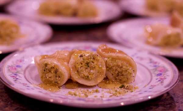 Recette de baghrir frit farci aux pistaches