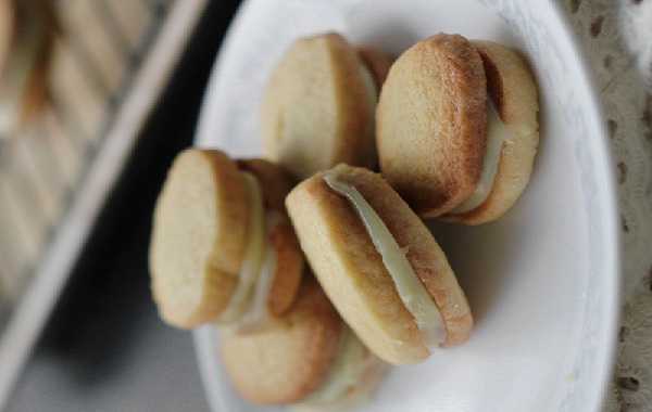 Biscuits fourr�s � la vanille