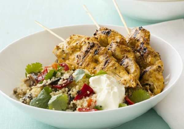 Recette de brochettes de poulet marin�