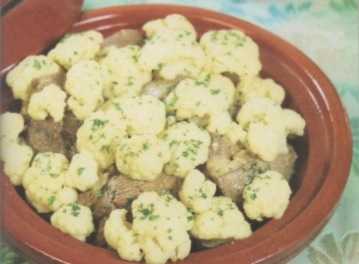 Recette de tajine aux choux fleurs