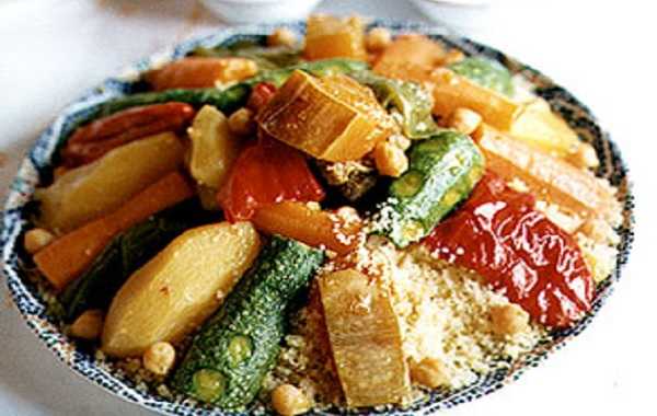 Recette de couscous à la viande et aux sept légumes