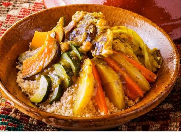 Couscous au gigot et l�gumes