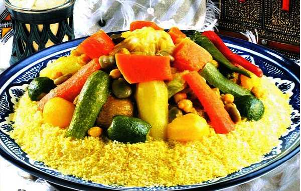 Couscous au khlii aux sept aux l�gumes