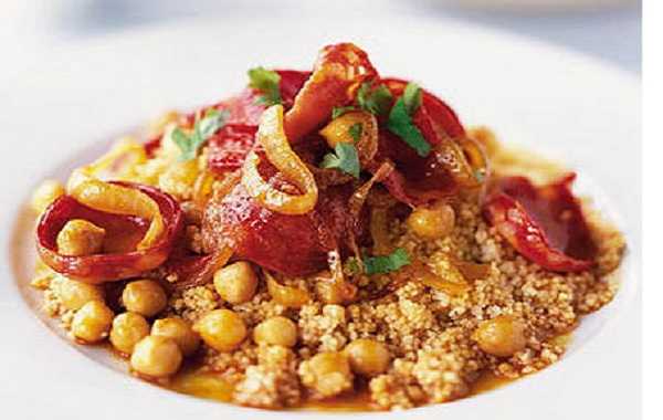 Couscous aux pois chiches et chorizo