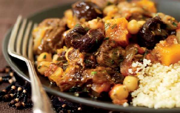 Couscous aux pruneaux et � l'agneau 