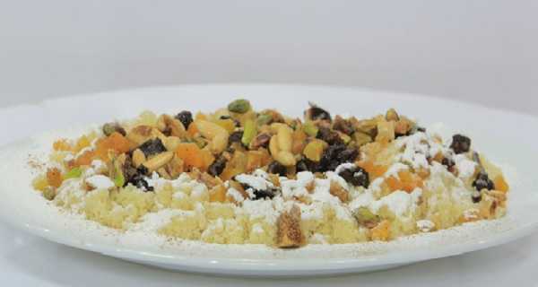 Couscous sucr� aux fruits secs