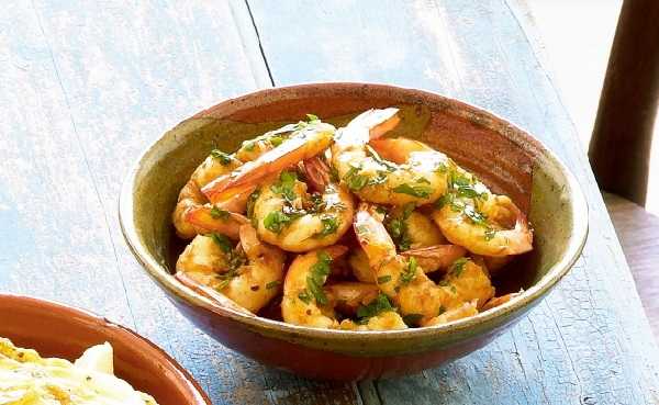 Crevettes � la chermoula