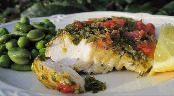 Darnes de cabillaud � la Chermoula