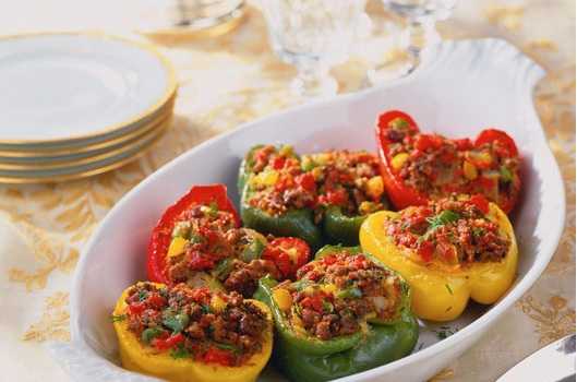 Poivrons farcis � l�agneau
