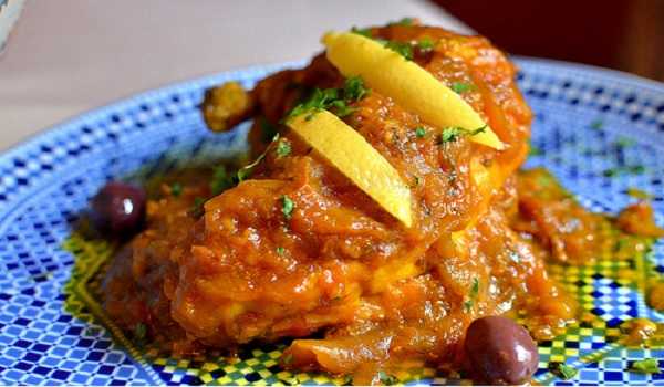 Poulet � la tomate et au citron