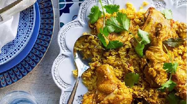 Poulet au riz et l�gumes