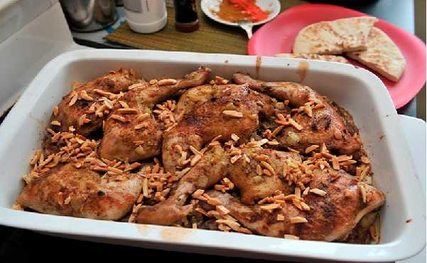 Recette de poulet au sumac ou moussakhan