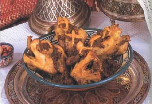 Poulet aux olives et citrons confits