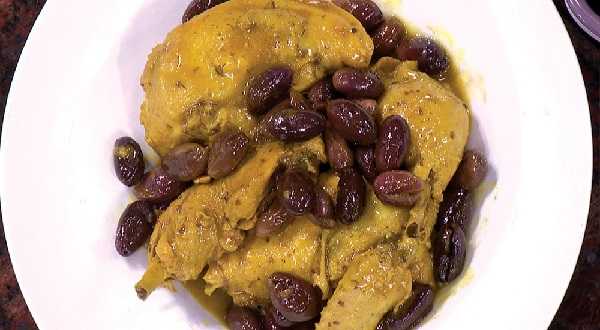 Rago�t de poulet aux olives