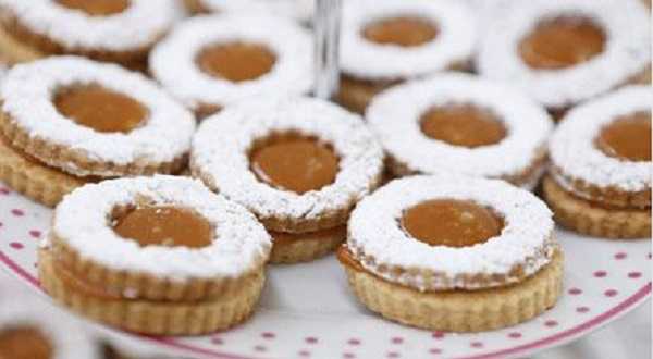 Recette de sabl�s aux amandes et caramel