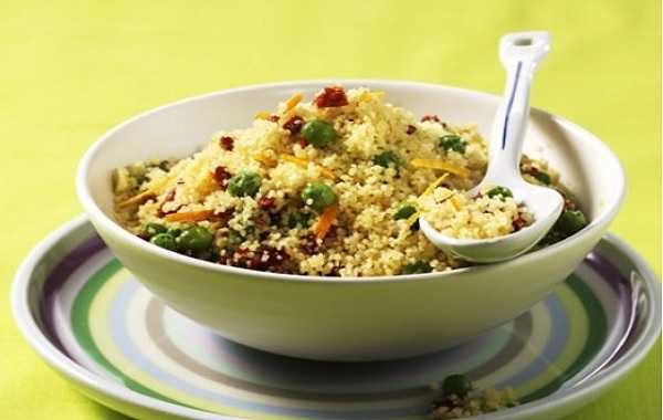 Recette de salade de couscous et de petits pois