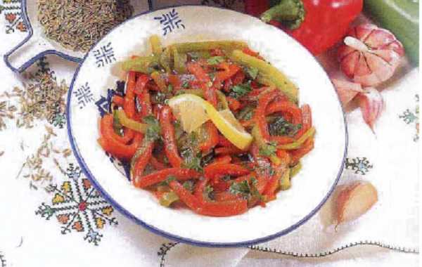 Salade de poivrons grill�s