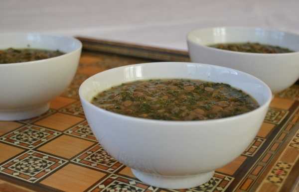 Soupe de lentilles et �pinards