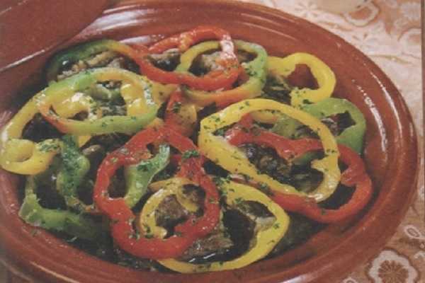 Tajine d'agneau aux poivrons