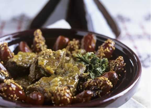 Recette de tajine d'agneau aux dattes