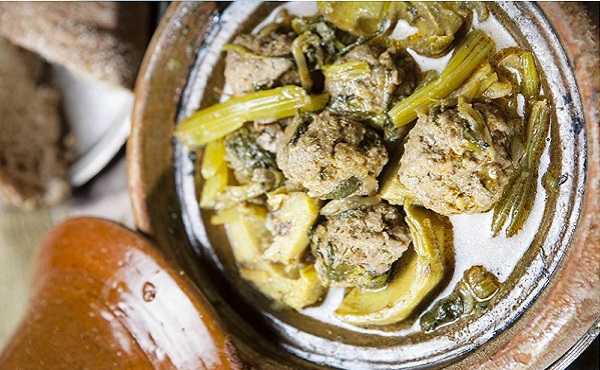 Recette de tajine d'artichauts � la kefta