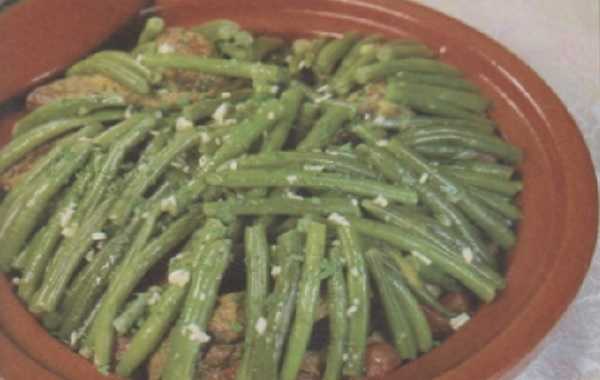 Recette de tajine d'haricots verts