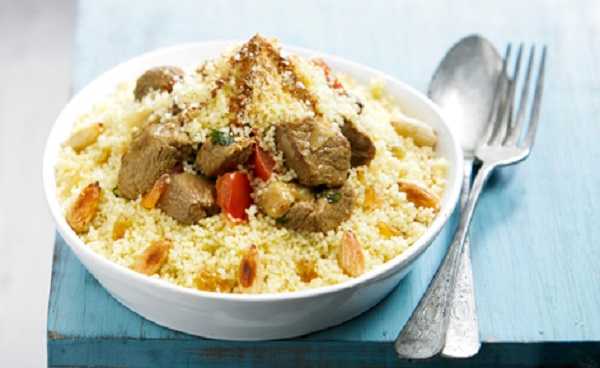 Recette de tajine de boeuf et sa semoule 