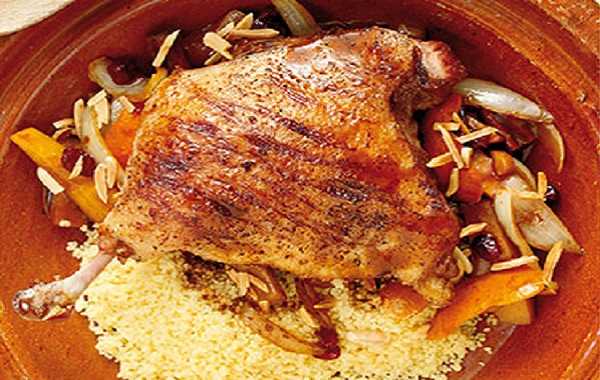Recette de tajine de canard aux pommes