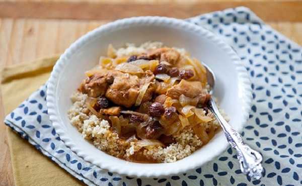 Recette de tajine de lapin aux raisins secs