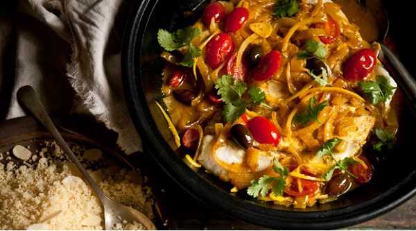Recette de tajine de lotte aux pommes de terre
