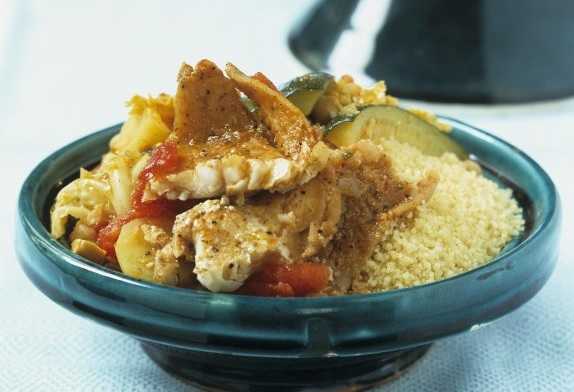 Recette de tajine de poisson aux légumes