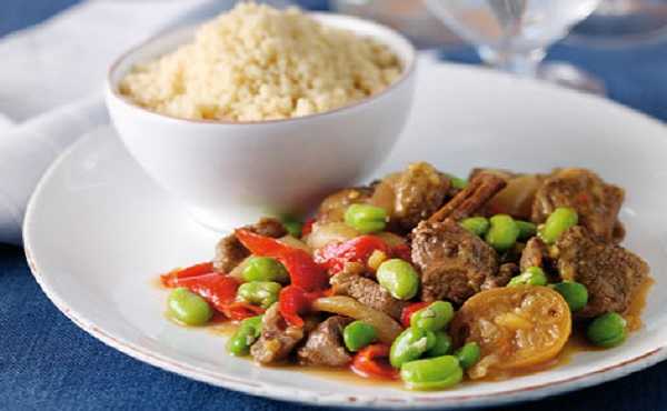 Tajine de veau aux f�ves
