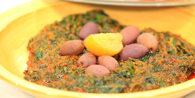 Salade d'�pinards � l'huile d'argane