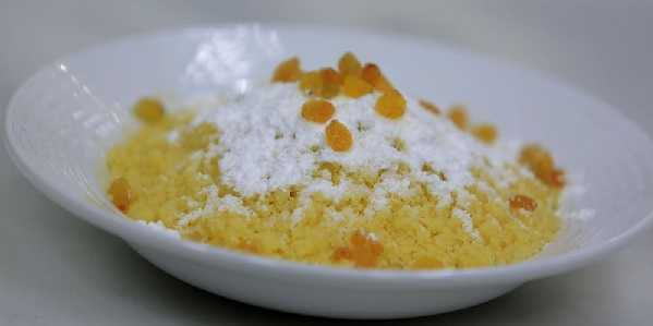 Couscous sucr� aux raisins secs