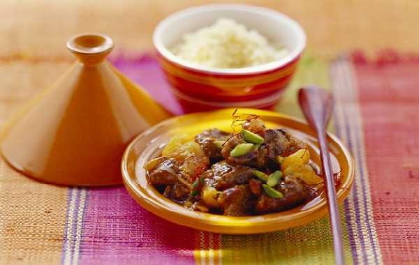 Recette de tajine d'agneau aux fruits secs