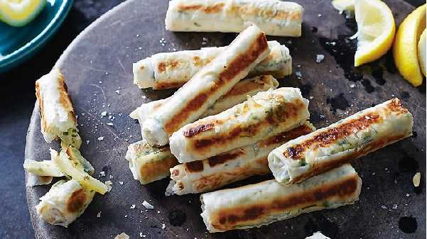 Bricks de crevettes à la béchamel