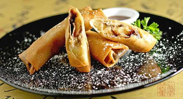 Rouleaux à la banane et chocolat