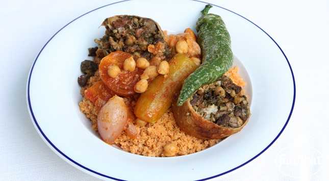 Couscous aux seiches farcies