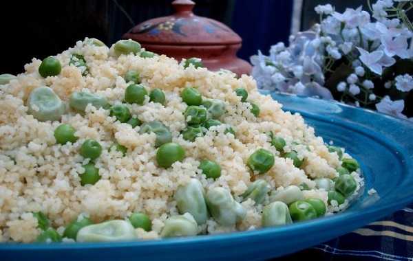 Couscous Mesfouf aux Fèves et aux Petits Pois