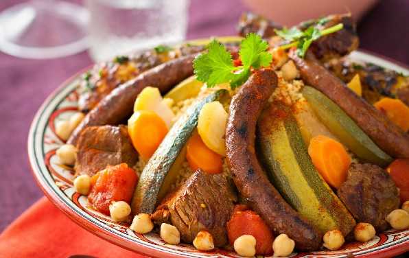 Couscous Royal Aux Trois Viandes Cuisine Marocaine