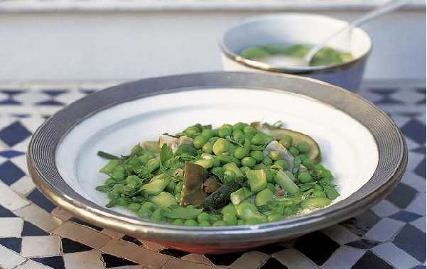 Couscous vegetarien aux légumes verts