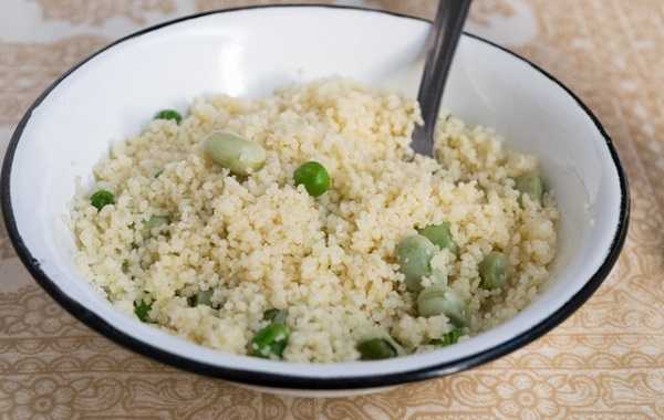 Mesfouf Algérien aux Fèves et aux Petits Pois