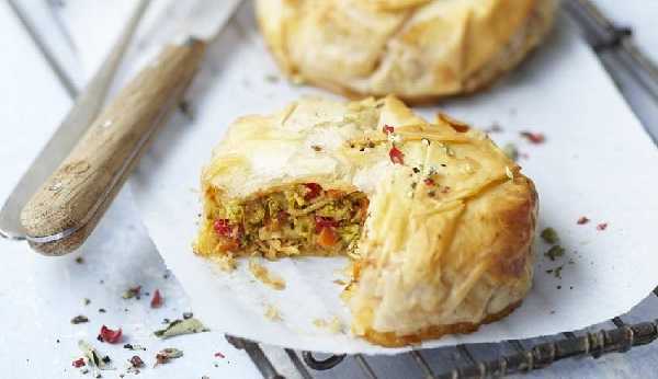 Mini pastilla de dinde aux légumes