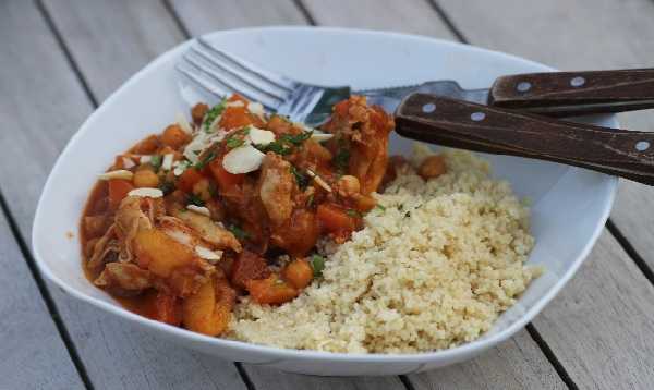 Poulet aux Carottes et Pois Chiches