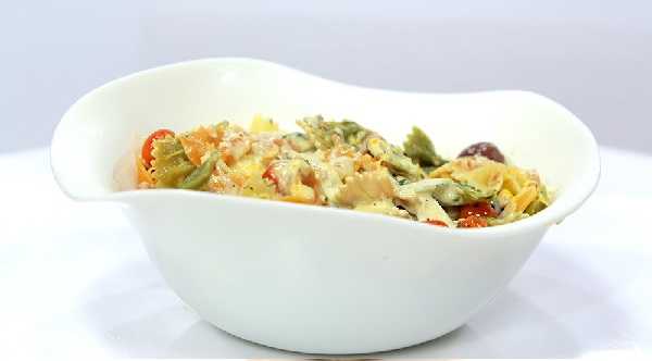 Salade de pâtes tricolores