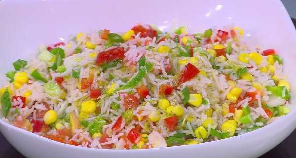 Salade De Riz Au Poivron Cuisine Marocaine