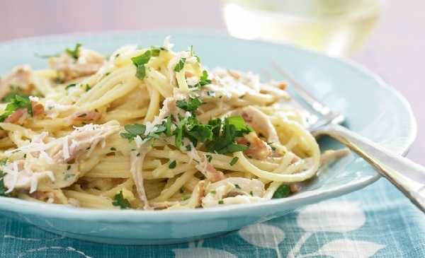 Spaghetti carbonara Halal