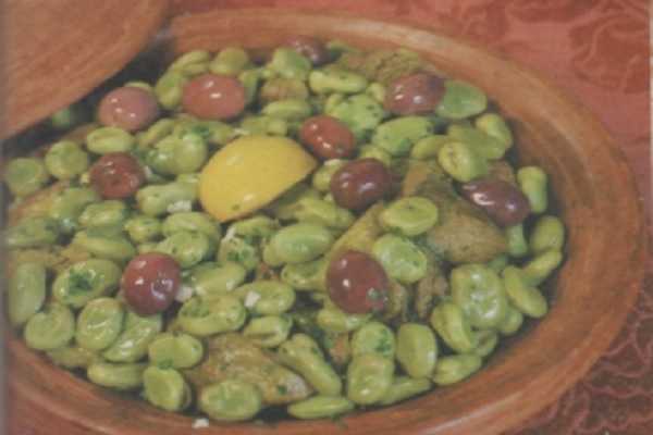 Tajine aux fèves fraiches