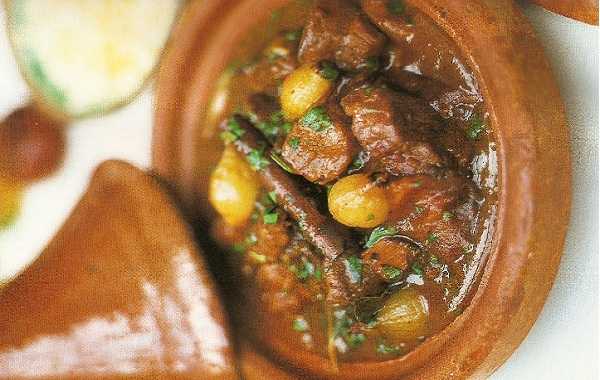 Tajine d'agneau aux échalotes